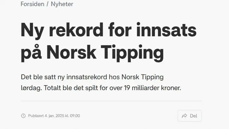 Norwegia-Brasil: Momen Bersejarah untuk Norsk Tipping